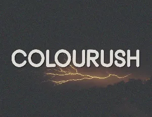 Colourush font