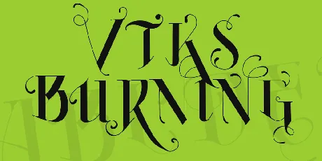 Vtks Burning font