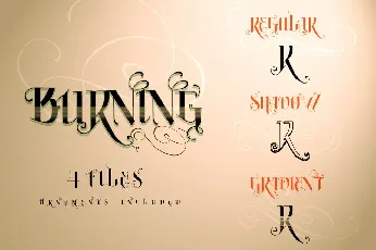 Vtks Burning font