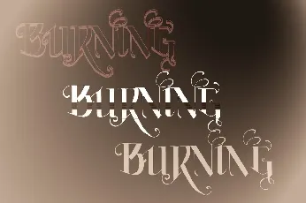 Vtks Burning font