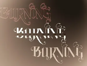 Vtks Burning font