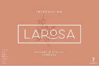 Larosa font