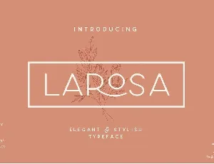 Larosa font