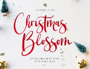 Christmas Blossom font