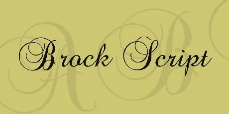 Brock Script font