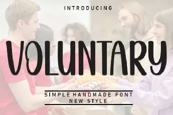 Voluntary Display font