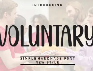 Voluntary Display font