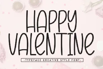 Happy Valentines Display font