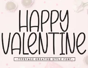 Happy Valentines Display font