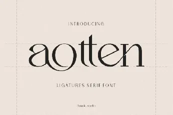 Aotten font