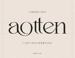 Aotten font