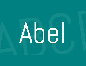 Abel font