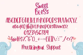 Sweet Bless Handwritten font