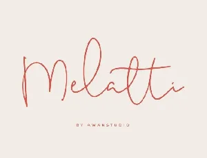 Melatti Handwritten font