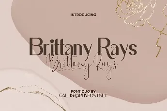 Brittany Rays Demo font