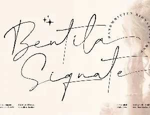 Bentila Signate font