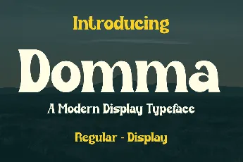 Domma font