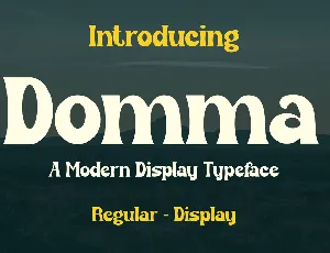 Domma font