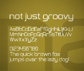 Not Just Groovy font