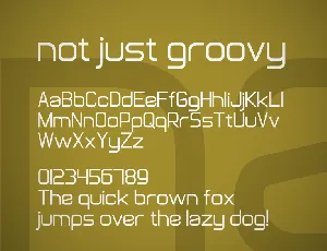 Not Just Groovy font