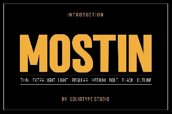 Mostin Family font