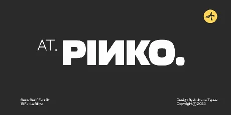 AT Pinko font