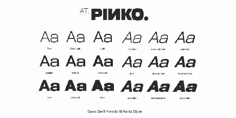 AT Pinko font