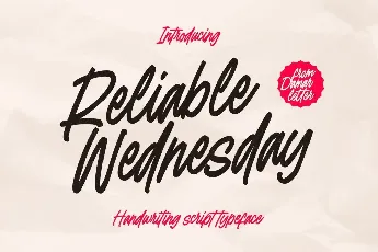 Reliable Wednesday font