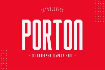 PORTON Display font