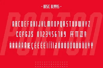 PORTON Display font