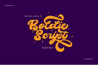 Boldie Script Free font