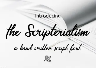 Scripterialism font