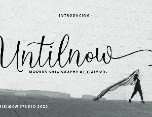 Untilnow Demo font