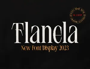 Flanela font