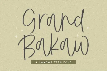 Grand Bakaw font