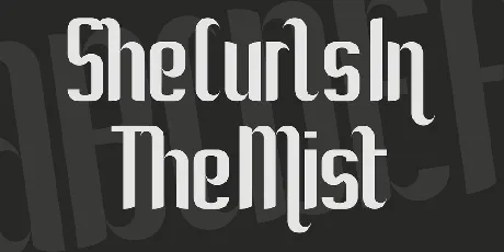 She Curls In The Mist font