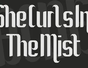 She Curls In The Mist font