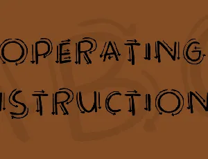 Operating instructions font