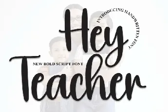 Hey Teacher Script font