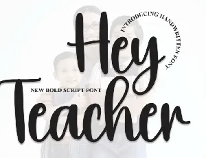 Hey Teacher Script font