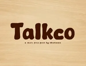 Talkco font