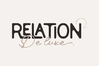 Relation De Luxe font