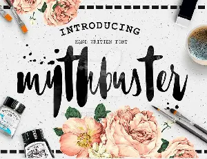 Mythbuster Script font