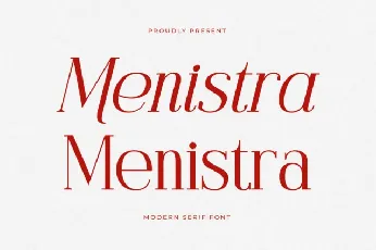 Menistra font