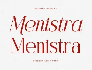 Menistra font