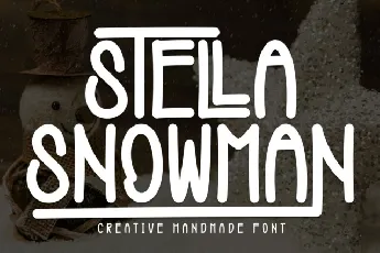 Stella Snowman Display font