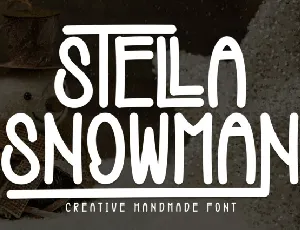 Stella Snowman Display font