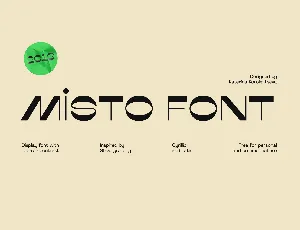 Misto font