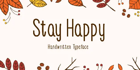 Stay Happy font