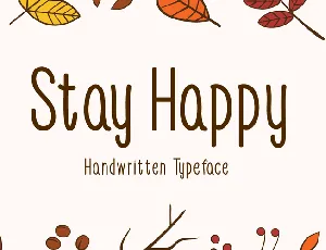 Stay Happy font